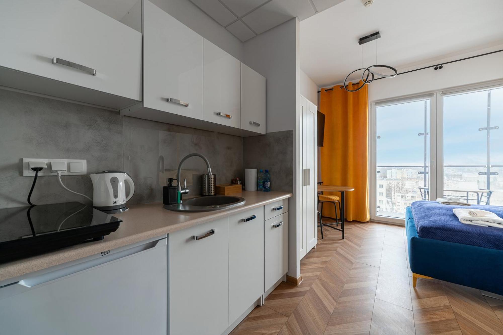 Apartamenty Wola Tower Warschau Exterior foto