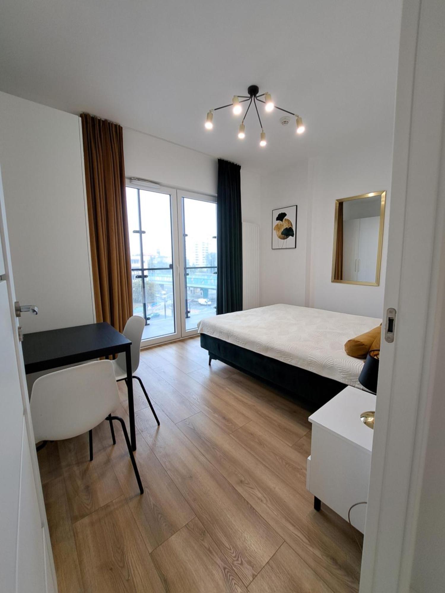 Apartamenty Wola Tower Warschau Exterior foto